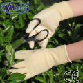 NMSAFETY flower house use clear nitrile shell labour gloves light weight